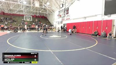 141 lbs Cons. Round 1 - Satya Jain, Moorpark CCC vs Immanuel Flores, Cerritos College