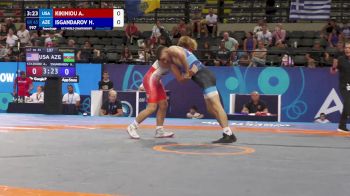65 kg Repechage - Arseni Kikiniou, United States vs Huseyn Isgandarov, Azerbaijan