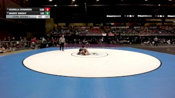120 lbs Cons. Round 1 - Maddy Knight, Lansing HS vs Izabella Summers, Kansas City-Washington HS