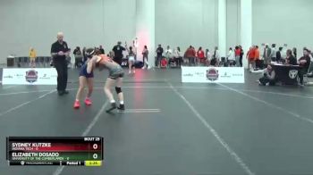 101 lbs Placement Matches (16 Team) - Elizabeth Dosado, University Of The Cumberlands vs Sydney Kutzke, Indiana Tech