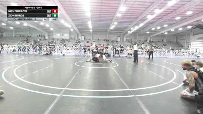 132 lbs Quarterfinal - Nick Sorrow, Team Shutt Mutts vs Zion Borge, Team Shutt