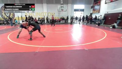138 lbs Champ. Round 2 - Nathan Salmeron, Paloma Valley vs Alberto Flores, Eleanor Roosevelt