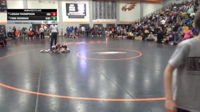 63 lbs Champ. Round 1 - Finn Norman, North Liberty Wrestling Club vs Logan Thompson, Hawkeye Wrestling Academy