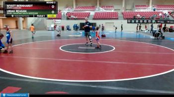 54-57 lbs Round 2 - Uriah Reagan, Smoky Mountain Youth Wrestling vs Wyatt Bernhardt, North Carolina