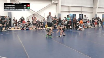 53 lbs Cons. Semis - Cal Downing, Wyoming Underground Wrestling vs Axton Fouts, Ridge Wrestling Club