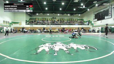 132 lbs Cons. Round 1 - Damien Orozco, Millikan vs Tiler Freeland, Hamilton
