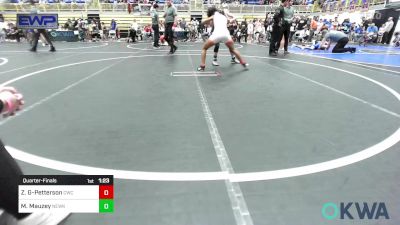 102 lbs Quarterfinal - Zara Gray-Petterson, Cowboy Wrestling Club vs Maddy Mauzey, Newkirk Takedown Club