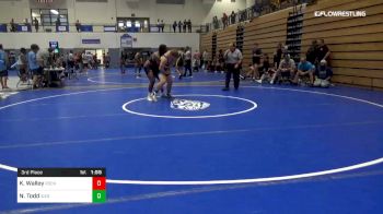 220 lbs 3rd Place - Kaleb Walley, Rockdale vs Noah Todd, Siegel High