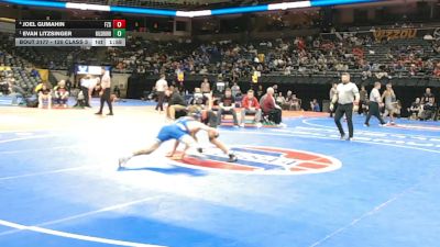 120 Class 3 lbs Quarterfinal - Evan Litzsinger, Hillsboro vs Joel Gumahin, Ft. Zumwalt South