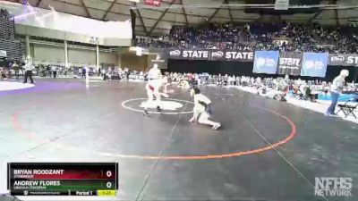 3A 120 lbs Quarterfinal - Bryan Roodzant, Stanwood vs Andrew Flores, Lincoln (Tacoma)