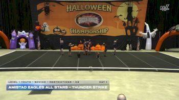 Amistad Eagles All Stars - THUNDER STRIKE [2025 L1 Youth - Novice - Restrictions - D2 Day 1] 2025 Cheer Power San Antonio Halloween Challenge
