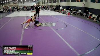 85 lbs 1st Place Match - Edrees Budri, All American Wrestling Club vs Ian S. Villegas, Texas Select Wrestling