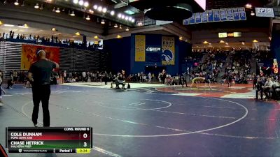 165 lbs Cons. Round 6 - Cole Dunham, Pope John XXIII vs Chase Hetrick, Malvern Prep