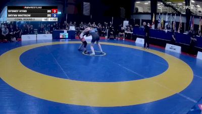 49kg Cons. Round 3 - Sydney Hynd, Smithers Wrestling Club vs Brynn Whitrow, Strathcona Wrestling Club