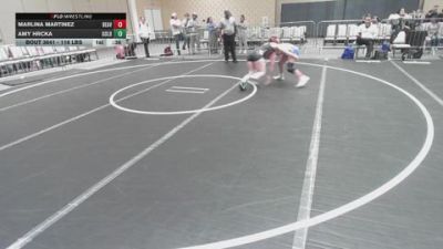 116 lbs Consolation - Marlina Martinez, Beaver Dam WC vs Amy Hrcka, Gold Rush Wrestling