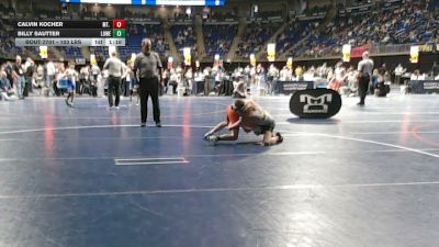 103 lbs Consy 2 - Calvin Kocher, Mt. Lebanon vs Billy Sautter, Lower Moreland