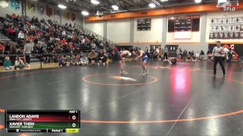 126 lbs Cons. Semi - Xavier Thein, Wahlert, Dubuque vs Landon Adams, Iowa City, Liberty