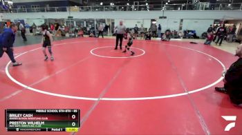 85 lbs Cons. Round 3 - Briley Cash, Raider Nation Wrestling Club vs Preston Wilhelm, Mat Rats Wrestling Club