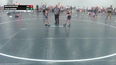 111 lbs Round 3 (4 Team) - Braxton Brown, Captial City WC vs Colin Laforge, Mat Assassins White