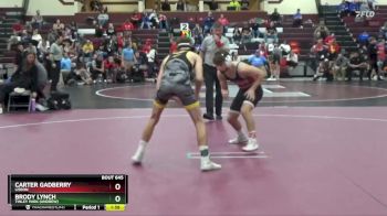 132 lbs Cons. Round 1 - Carter Gadberry, Lisbon vs Brody Lynch, Tinley Park (Andrew)