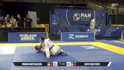 Jadeya Sway Reber vs Amanda Mary Mailberg 2026 Pan Jiu Jitsu IBJJF Championship