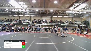 138 lbs Consi Of 8 #2 - Derek Cote, Noble vs Dylan Levesque, Xavier