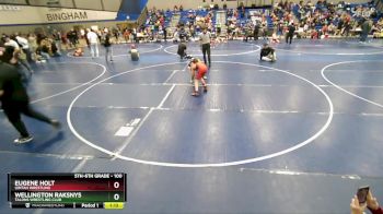 100 lbs Champ. Round 1 - Wellington Raksnys, Talons Wrestling Club vs Eugene Holt, Uintah Wrestling