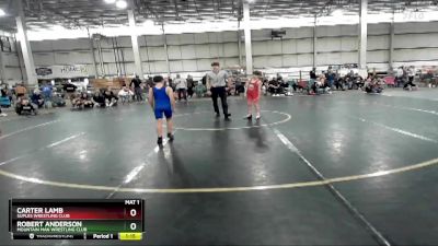 75-80 lbs Cons. Round 3 - Carter Lamb, Suples Wrestling Club vs Robert Anderson, Mountain Man Wrestling Club