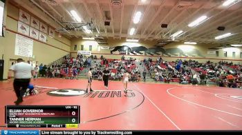 92 lbs Semifinal - Elijah Governor, South West Washington Wrestling Club vs Tanner Herman, Ascend Wrestling Academy