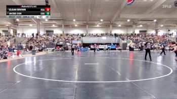 Girls 132 lbs Cons. Round 2 - Jacee Cox, Clarksville High School vs Eleah Brown, Polk Co. High School