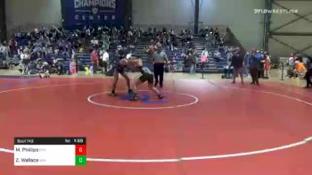 150 lbs Quarterfinal - Matthew Phillips, Complex Training Center vs Zachary Wallace, Woodland Wrestling