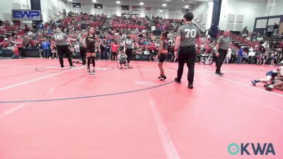 62 lbs Rr Rnd 3 - Mariah Strange, Woodland Wrestling Club vs Adalena Chay, Harrah Little League Wrestling
