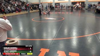 N-10 lbs Round 1 - Wyatt Hawkins, Alburnett Mat Pack vs Hadlee Worrell, Big Game Wrestling Club