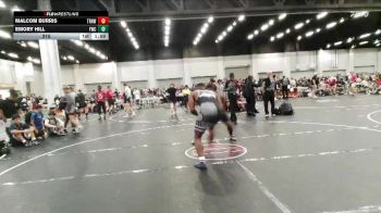 215 lbs Round 1 (4 Team) - Malcom Burris, Top Rank Hawks Wrestling vs Emory Hill, Fuller Wrestling Center