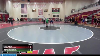 200 lbs Quarterfinal - Levi Waite, Fremont Middle School vs Bryson Ramos, Lone Star Middle School