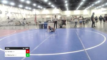 57 lbs Consolation - Daniel Torres, Mat Demon WC vs Kaine Mercurio, No Team