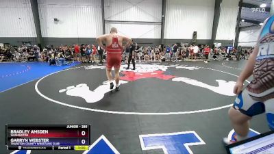 285 lbs Cons. Round 2 - Bradley Amsden, Washington vs Garryn Webster, Thurston County Wrestling Club