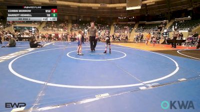 66 lbs Rr Rnd 2 - Corbin Morrow, Wyandotte Youth Wrestling vs Barrett Kennell, Tiger Trained Wrestling