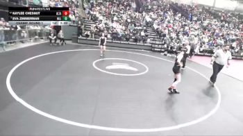 5A 110 lbs Champ. Round 1 - Eva Zimmerman, Hillcrest vs Kaylee Chesnut, Alta