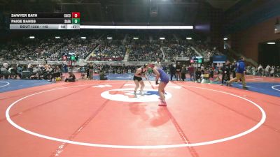 145 lbs Cons. Round 2 - Sawyer Bath, Campbell County vs Paige Bangs, Saratoga