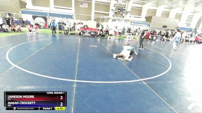 138 lbs Cons. Round 1 - Jameson Moore, CA vs Hagan Crockett, NM