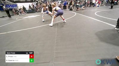 61 lbs Semifinal - Camryn Price, Team Tulsa Wrestling Club vs Rydin Guerra, Newcastle Youth Wrestling