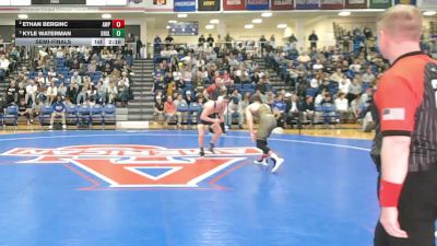 133 lbs Semifinal - Ethan Berginc, Army West Point vs Kyle Waterman, Drexel