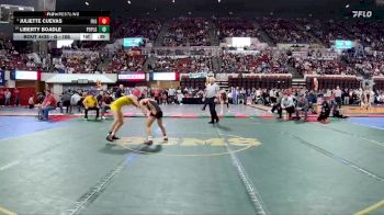 G - 105 lbs Cons. Round 4 - Liberty Boadle, Poplar Girls vs Juliette Cuevas, Flathead (Kalispell) Girls