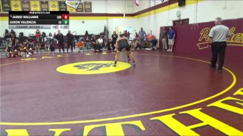 165 lbs Champ. Round 2 - Jared Williams, College Of The Redwoods vs Jason Valencia, Lassen College
