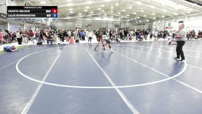 120 lbs Cons. Rd Of 16 - Lillie Morningstar, Missouri vs Araeya Nelson, Montana