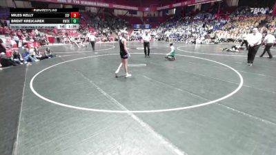 126 lbs D2/d3 - Semi-finals (sat 10:00am.) - Brent Krejcarek, Kewaskum vs Miles Kelly, Saint Croix Falls