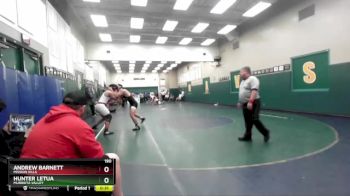 190 lbs Cons. Round 2 - Andrew Barnett, Mission Hills vs Hunter Letua, Murrieta Valley