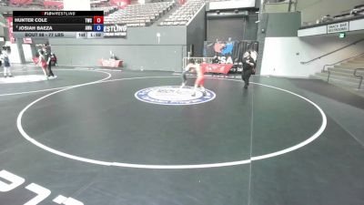 77 lbs Quarters - Hunter Cole, Turlock Wrestling Club vs Josiah Baeza, Amateur Wrestling Academy