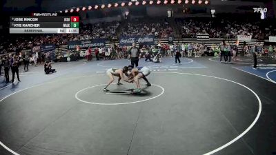 D 1 132 lbs Semifinal - Kye Karcher, Walker vs Jose Rincon, Jesuit